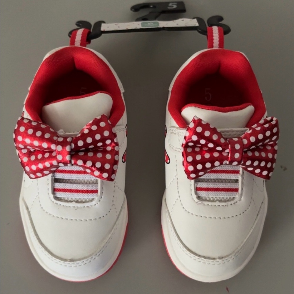 Disney White and Red Minnie Mouse Sneakers